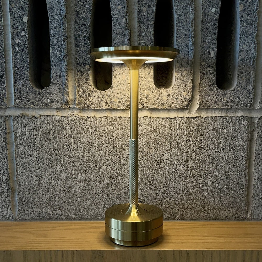 Minimal Metallic Cordless Table Lamp