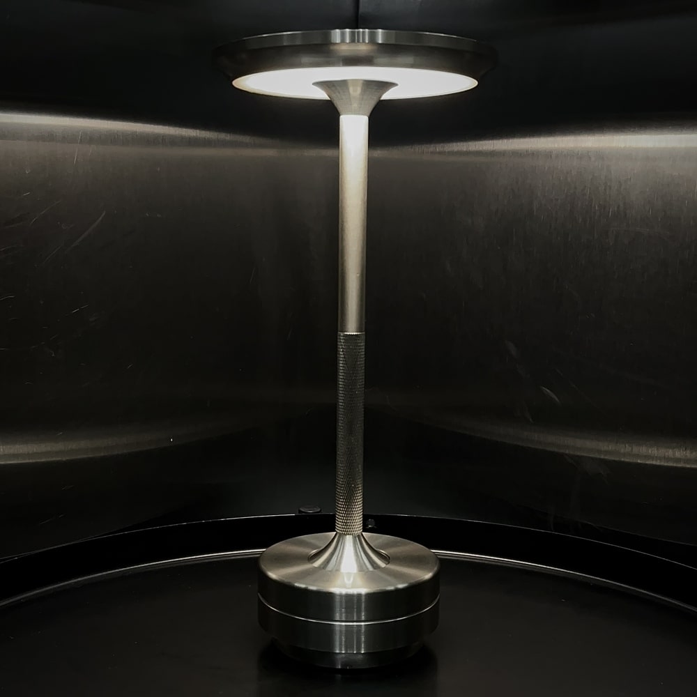 Minimal Metallic Cordless Table Lamp