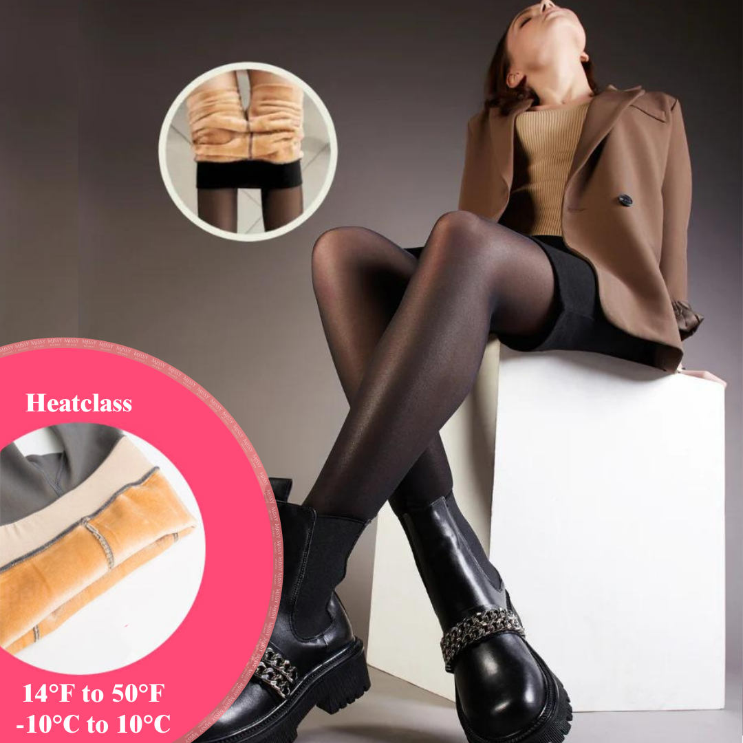 MissyMilano Warm Fleeced Lined Tights