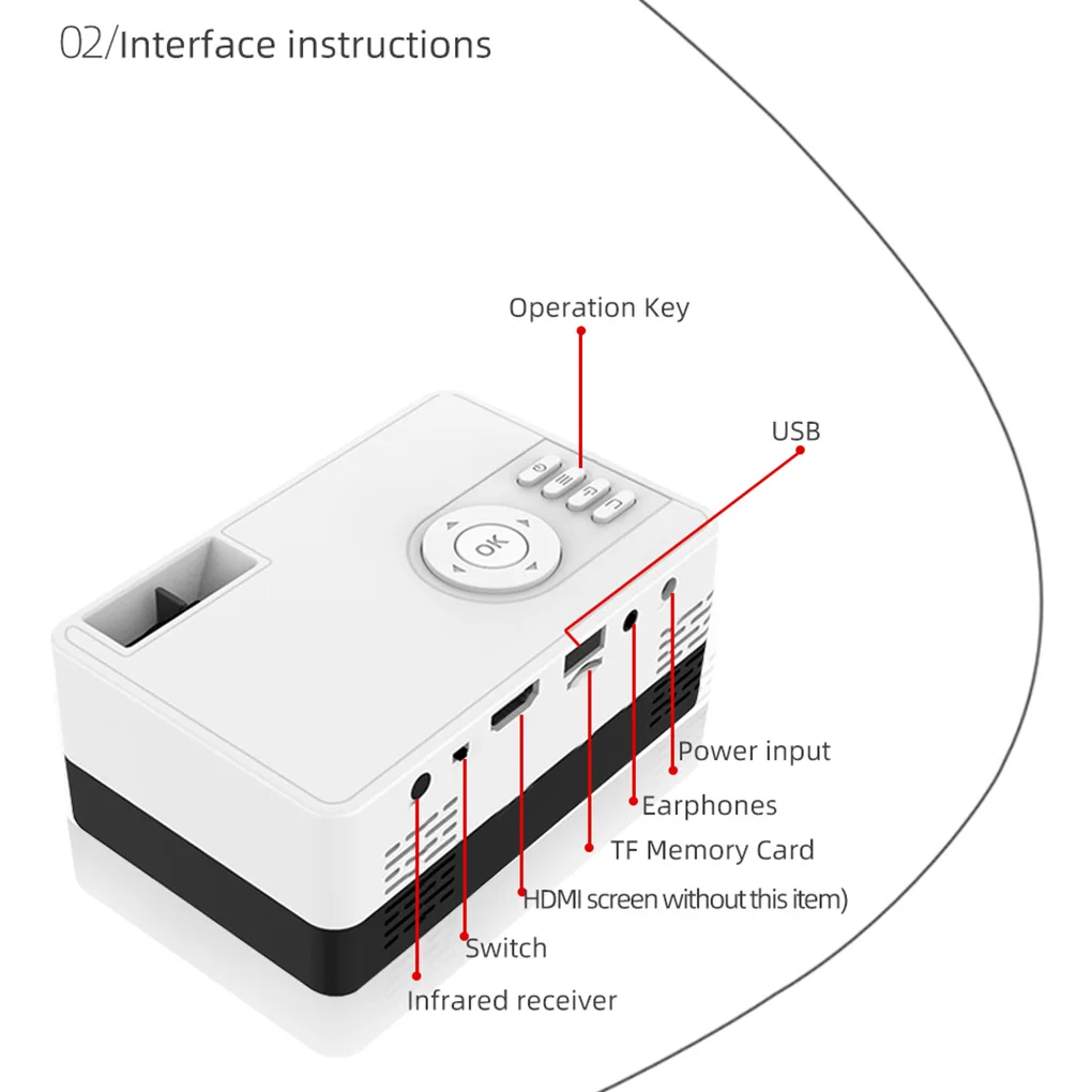 MovieHub - Mini Movie Projector HD (2023 Model)