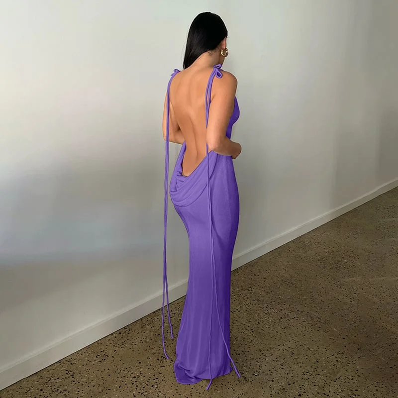 New Product Promotion 50% OFF - Serenity Backless Maxi Dress