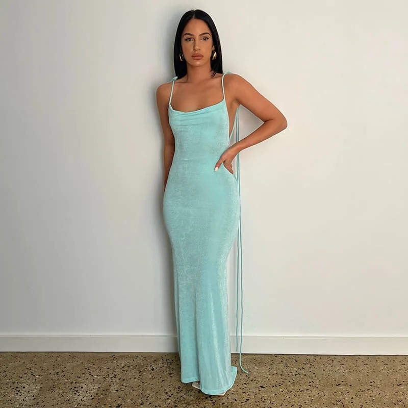 New Product Promotion 50% OFF - Serenity Backless Maxi Dress