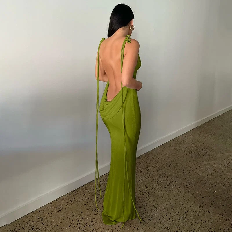 New Product Promotion 50% OFF - Serenity Backless Maxi Dress