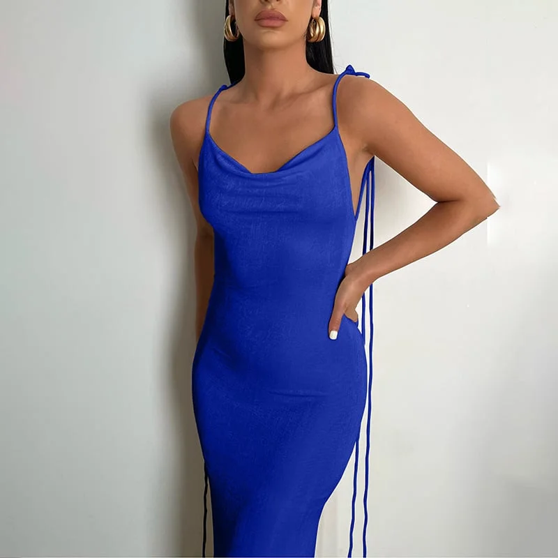 New Product Promotion 50% OFF - Serenity Backless Maxi Dress