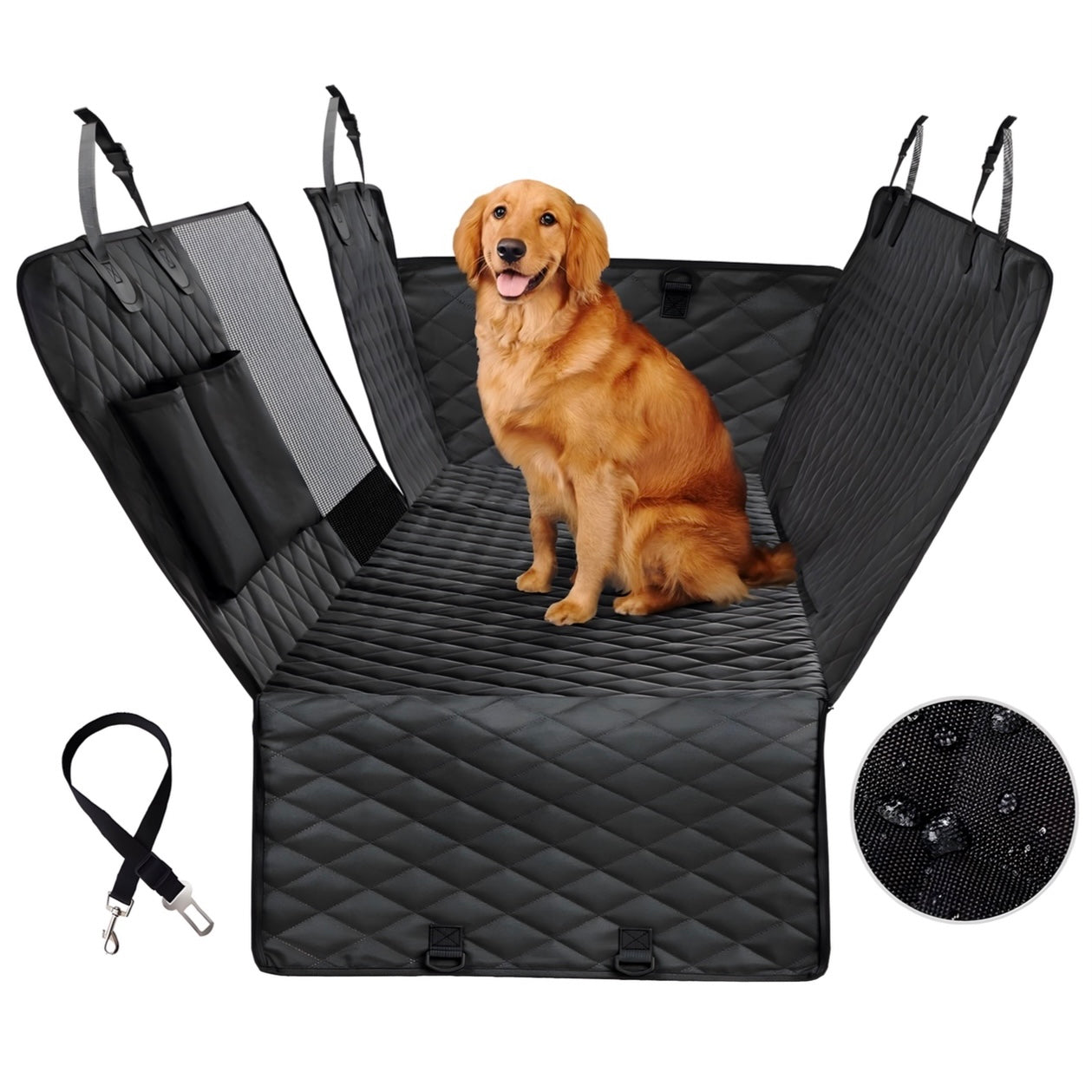 PawPassenger 4 in 1 Car Seat Cover + 2 FREE Harnesses