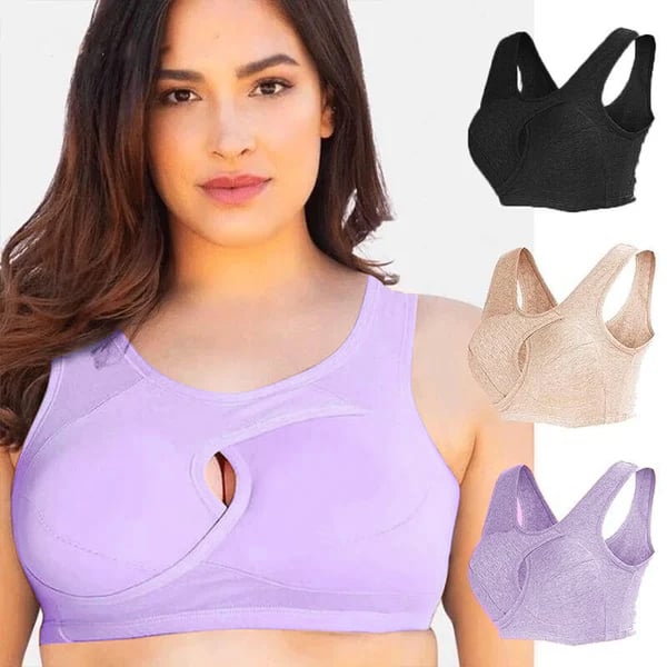 Pure Cotton Instantly lifts Anti-Sagging Wirefree Bra