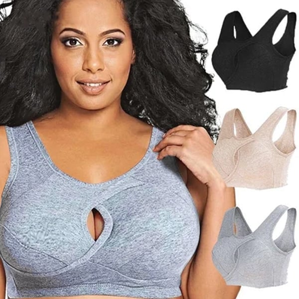 Pure Cotton Instantly lifts Anti-Sagging Wirefree Bra