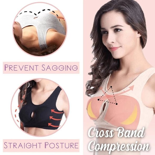 Pure Cotton Instantly lifts Anti-Sagging Wirefree Bra