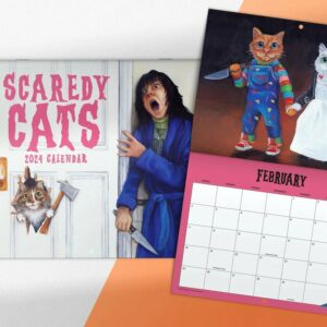 Scaredy Cats 2024 Monthly Calendar