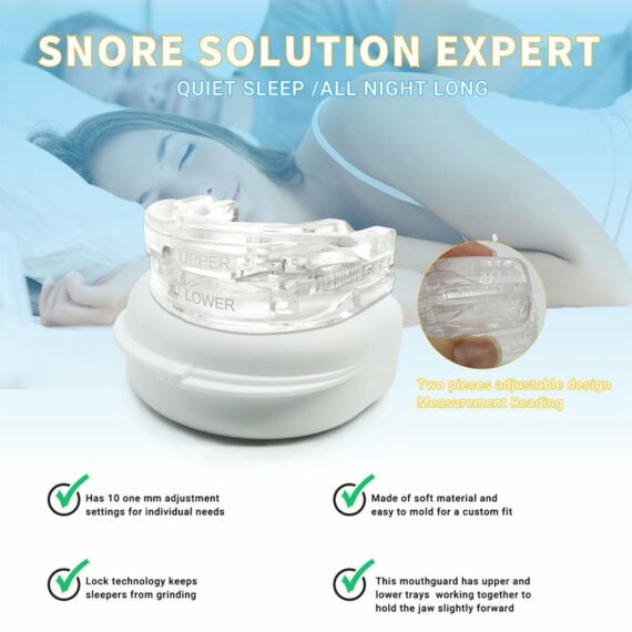 Bye Bye Snore - Sleep Apnea Mouth Guard, Anti-Snoring Mouthpiece