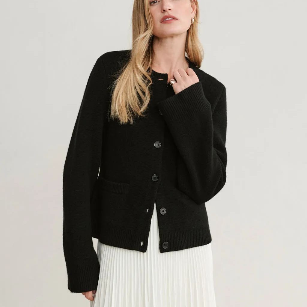 Slimming Cashmere Button Cardigan