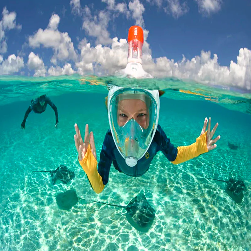 Snorkel Pal Full Face Mask (Carry Bag + Camera Mount + Ear Plugs)