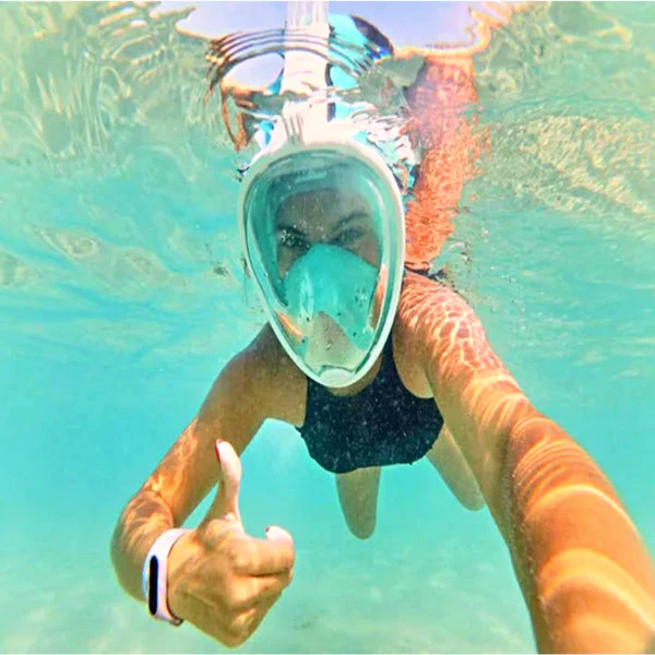 Snorkel Pal Full Face Mask (Carry Bag + Camera Mount + Ear Plugs)