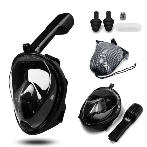 Snorkel Pal Full Face Mask (Carry Bag + Camera Mount + Ear Plugs)