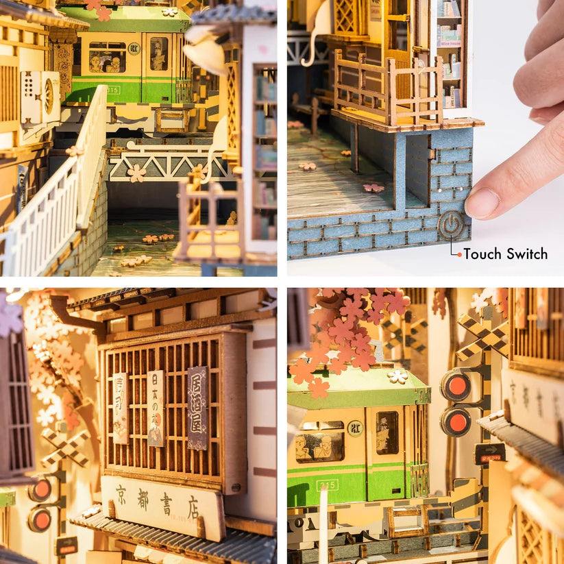 Snugnely 3D Wooden Puzzle: Book Nooks