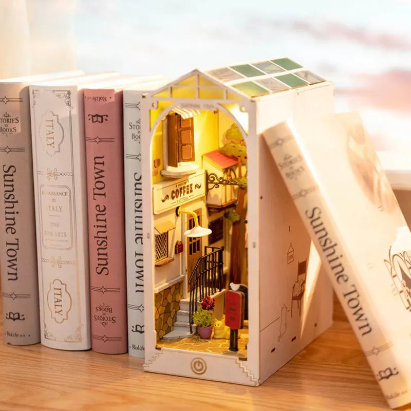 Snugnely 3D Wooden Puzzle: Book Nooks