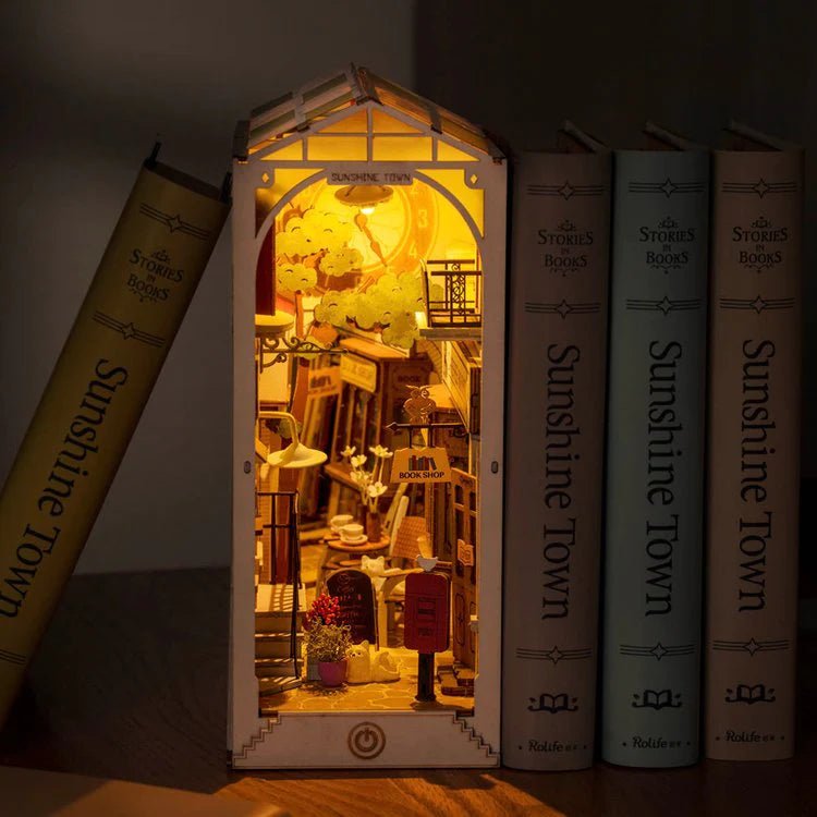 Snugnely 3D Wooden Puzzle: Book Nooks