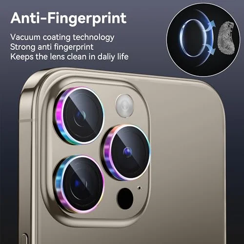 Suitable for iPhone15 Series Metal Shockproof And Anti-Scratch Lens Protective Film