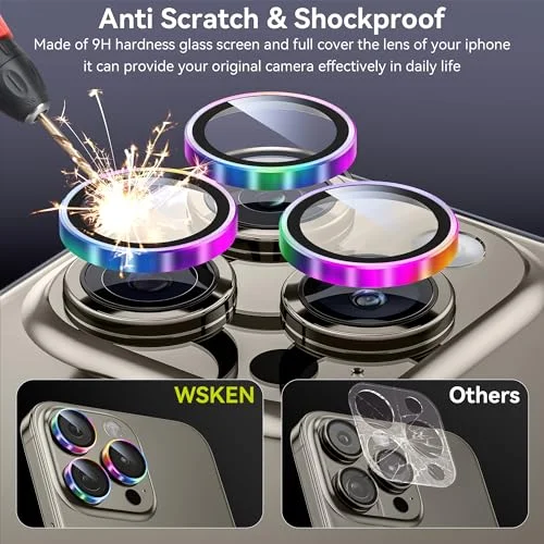 Suitable for iPhone15 Series Metal Shockproof And Anti-Scratch Lens Protective Film