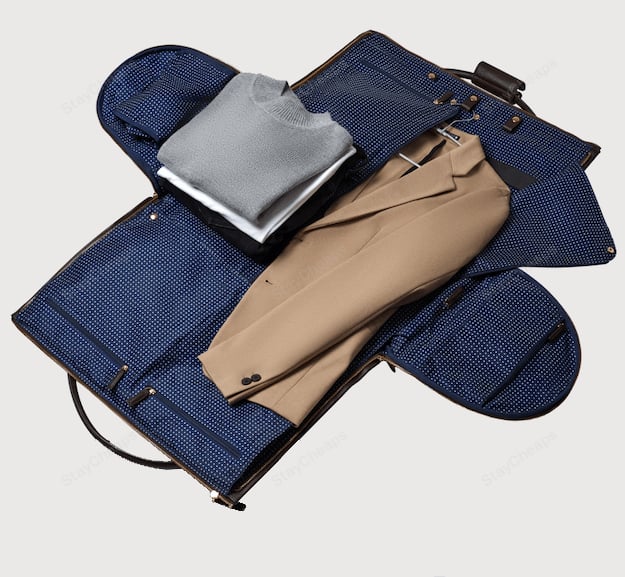 Brwon-stake THE CONVERTIBLE DUFFLE GARMENT LUGGAGE