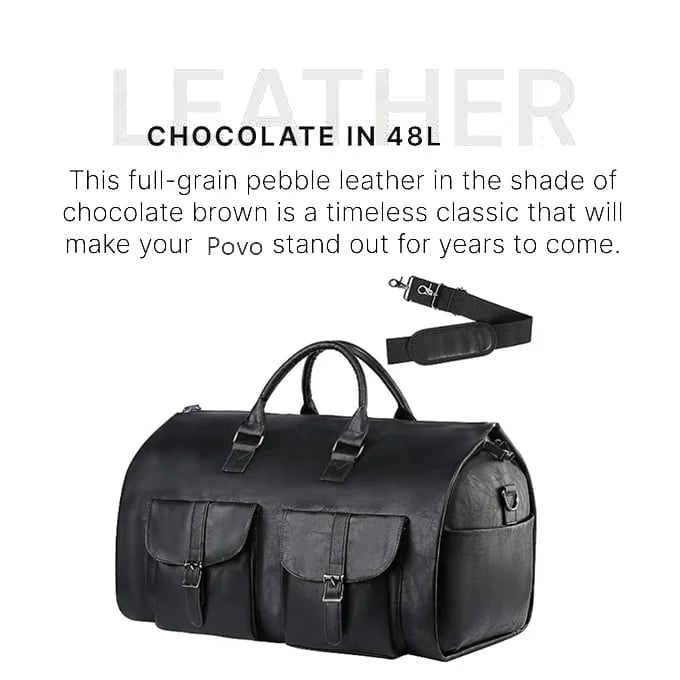 Brwon-stake THE CONVERTIBLE DUFFLE GARMENT LUGGAGE