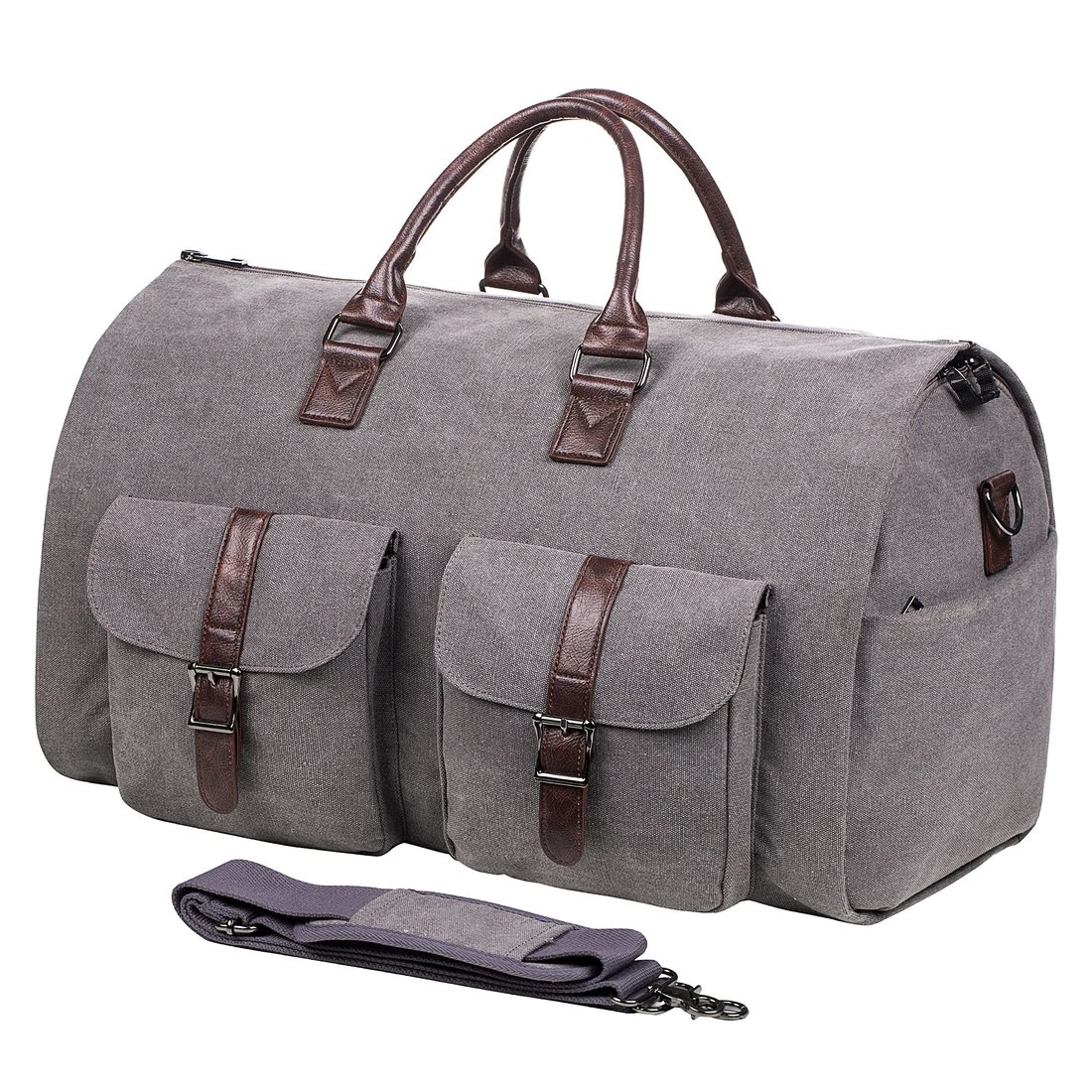 Brwon-stake THE CONVERTIBLE DUFFLE GARMENT LUGGAGE