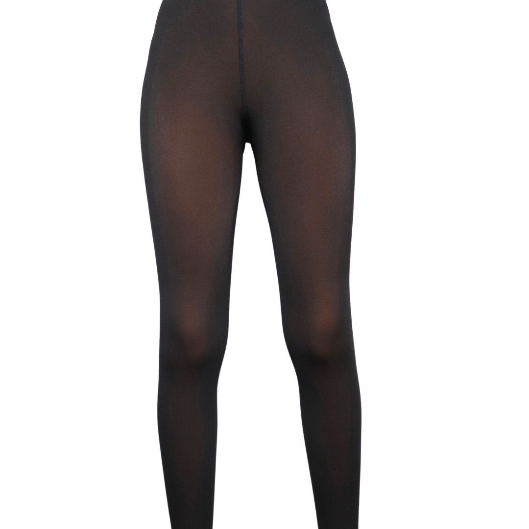 Translucent Fleece Lined Tights for Dark Skin