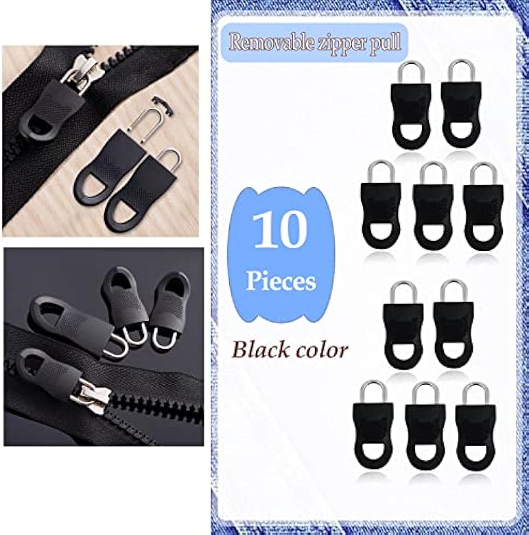 Universal Zipper Pull,Removable Zipper Pulls Tab Replacement Kit