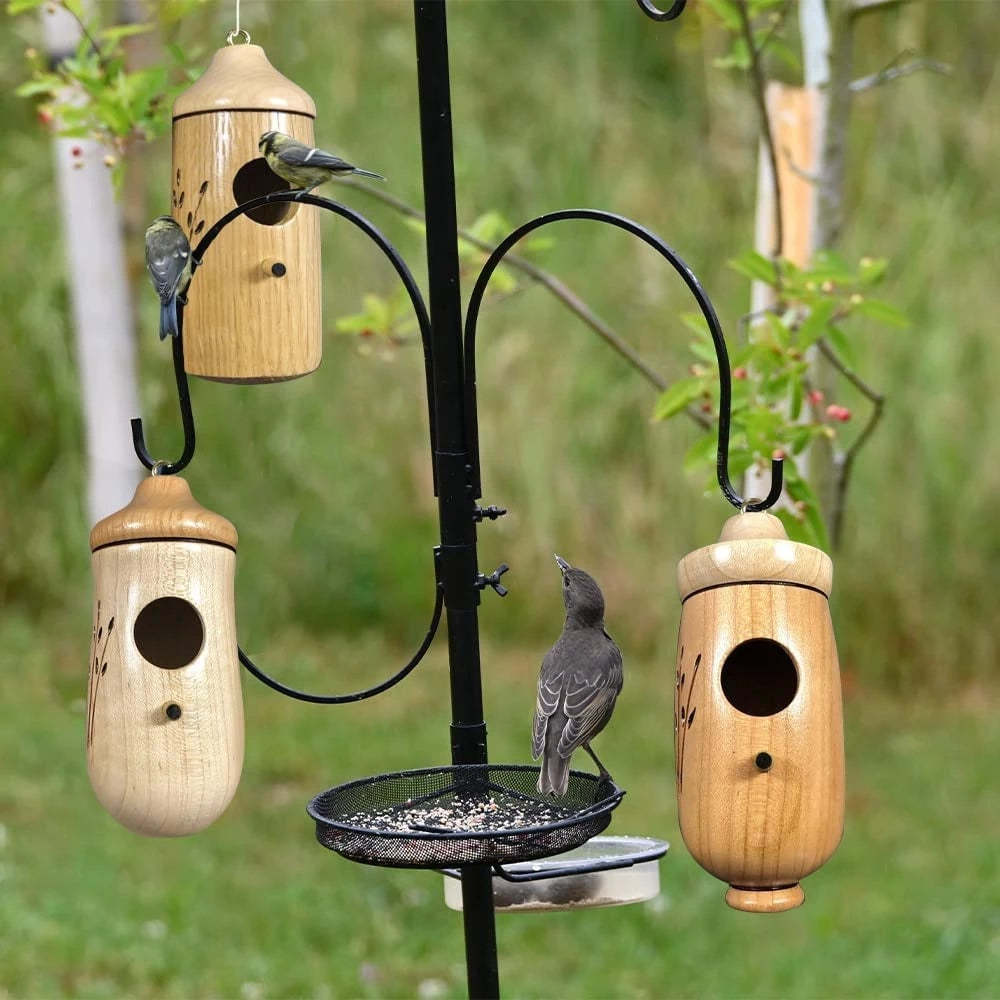 Mercifule - Wooden Hummingbird House - Gift for Nature Lovers