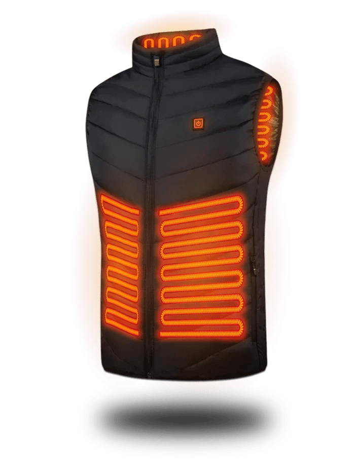 2023 Updated Version Two-touch 15Heat Zones LED Controller Heated Vest For Men & Women (With Battery Pack)