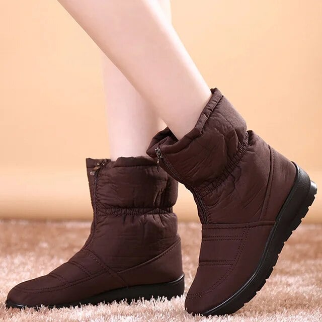 2024 New Women Boots Winter Snow Boot Ladies Waterproof Rain Boots Female Winter Shoes Women Warm Fur Mother Shoes