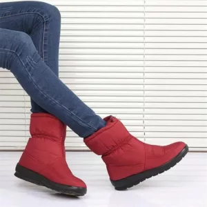 2024 New Women Boots Winter Snow Boot Ladies Waterproof Rain Boots Female Winter Shoes Women Warm Fur Mother Shoes