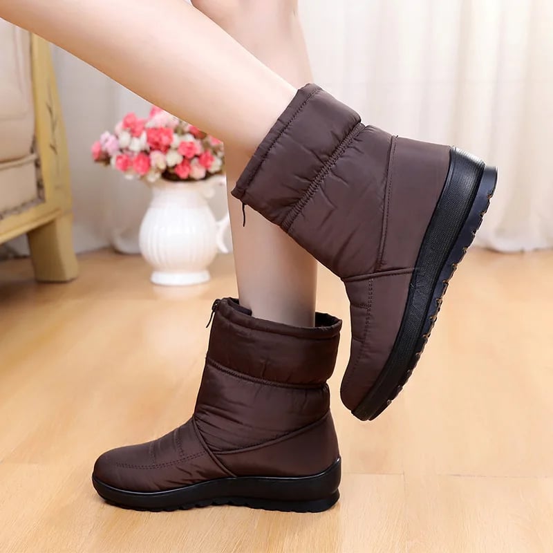 2024 New Women Boots Winter Snow Boot Ladies Waterproof Rain Boots Female Winter Shoes Women Warm Fur Mother Shoes