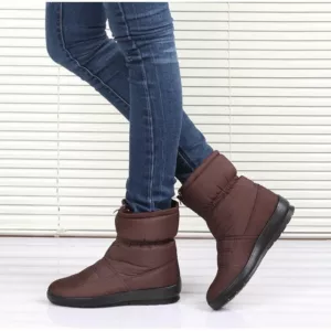 2024 New Women Boots Winter Snow Boot Ladies Waterproof Rain Boots Female Winter Shoes Women Warm Fur Mother Shoes