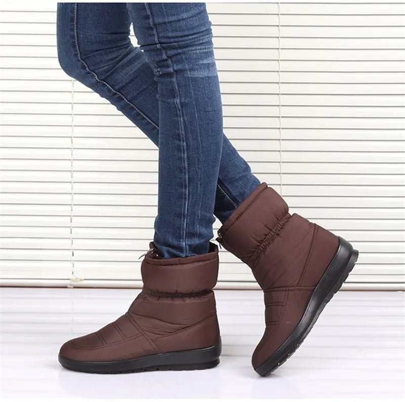 2024 New Women Boots Winter Snow Boot Ladies Waterproof Rain Boots Female Winter Shoes Women Warm Fur Mother Shoes