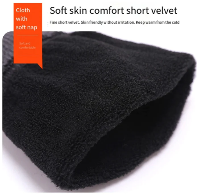 2pcs Cashmere Leg Warmer, Wool Warm Thickened And Fleece For Men's & Women