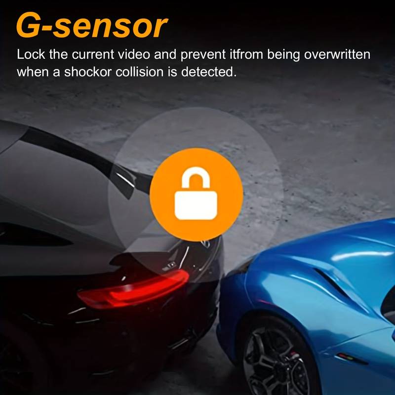 4K+1080p Triple Lens, 170Â° Wide Angle Coverage, Built-in GPS, G Sensor, Seurico Car Camera with IR Night Vision