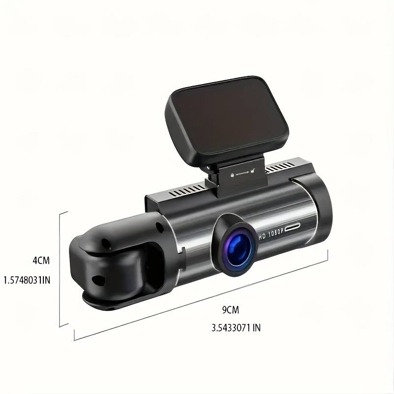 4K+1080p Triple Lens, 170Â° Wide Angle Coverage, Built-in GPS, G Sensor, Seurico Car Camera with IR Night Vision