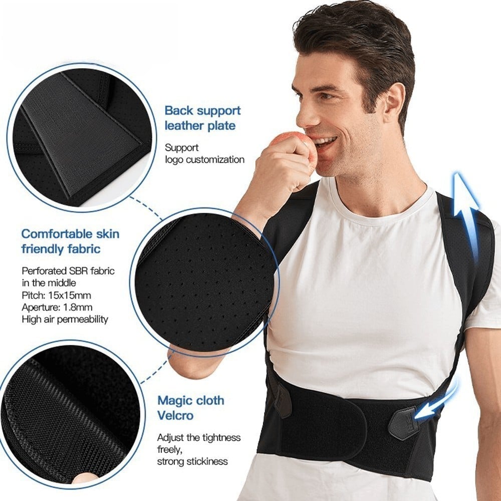 Adjustable Unisex Back Posture Belt (For Office Home Gym)