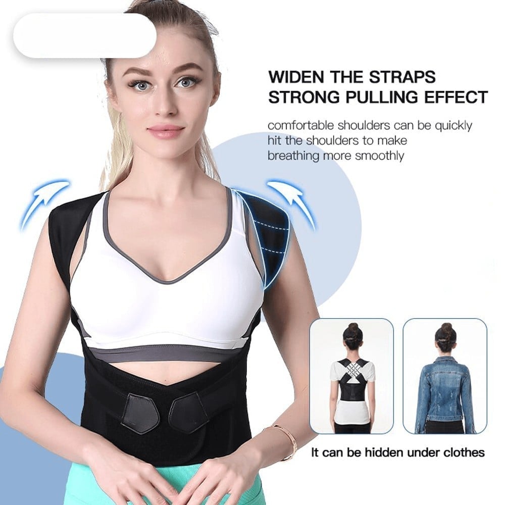 Zone-flex Adjustable Unisex Back Posture Belt (For Office Home Gym)