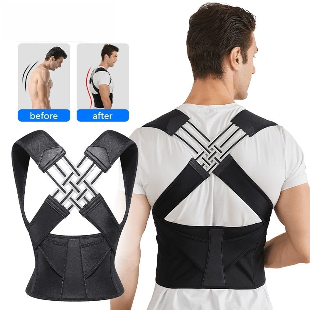 Zone-flex Adjustable Unisex Back Posture Belt (For Office Home Gym)