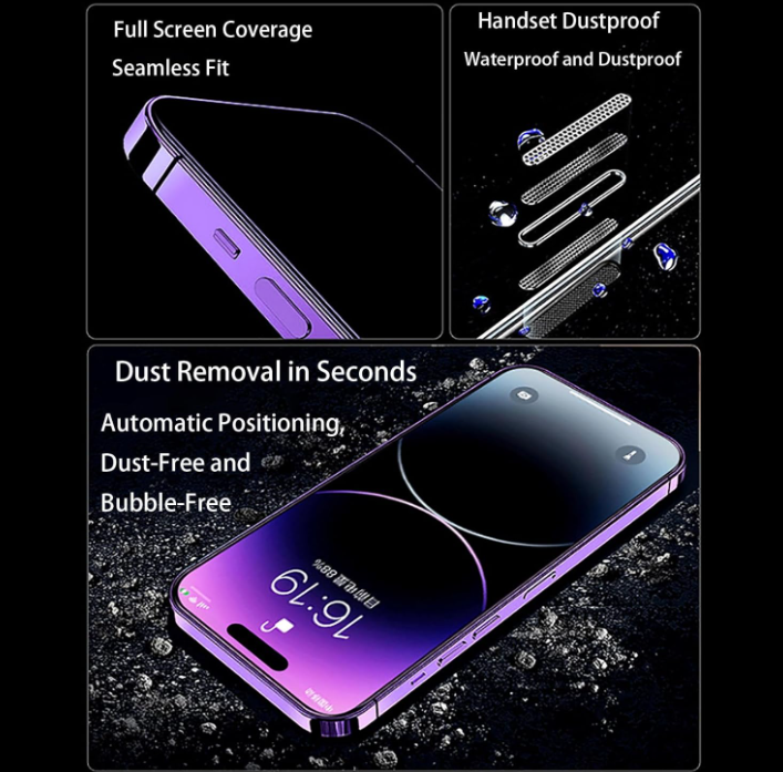 Briadmi Screen Protector | 4th Generation Suitable For IPhone 14/15 For Samsung Galaxy S22/S23 Ultra Privacy Tempered Film + Quick Installation Tool