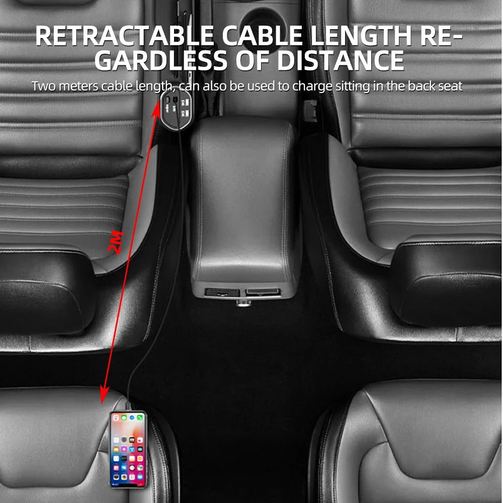 Car Seat Gap Filler, Organizer and Charger