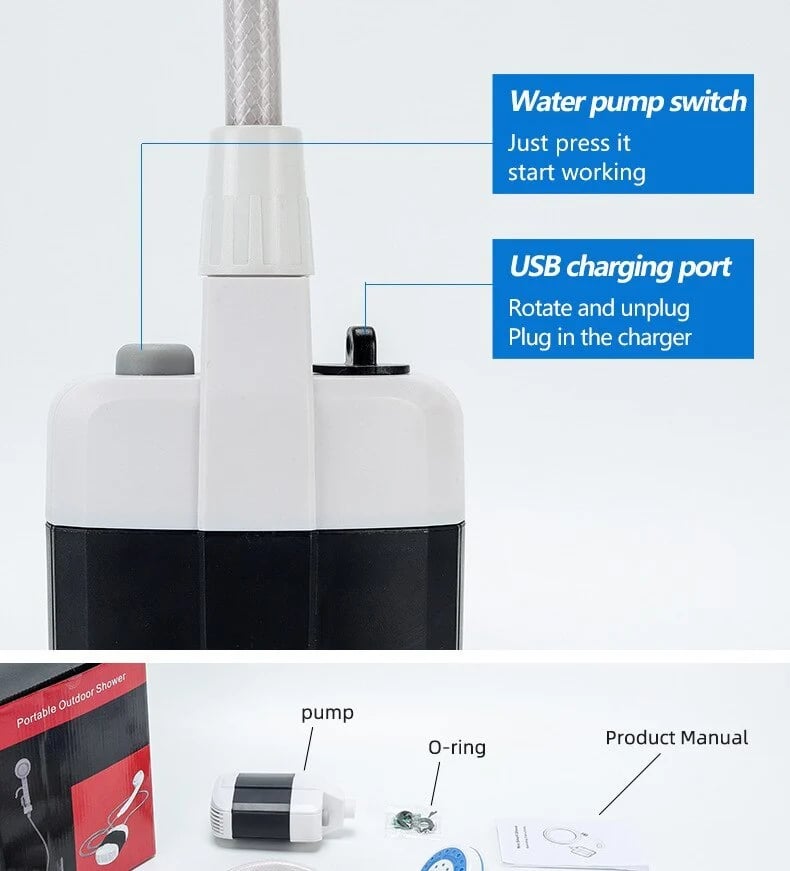 Christmas Sale 49% OFF - 2023 Portable Camping Shower