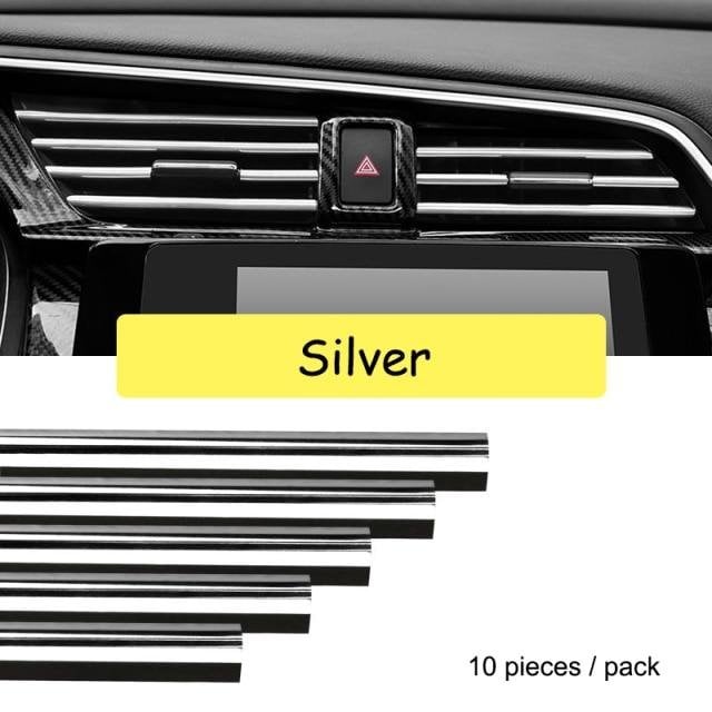 Chrome Styling Moulding Car Air Vent Trim Strip