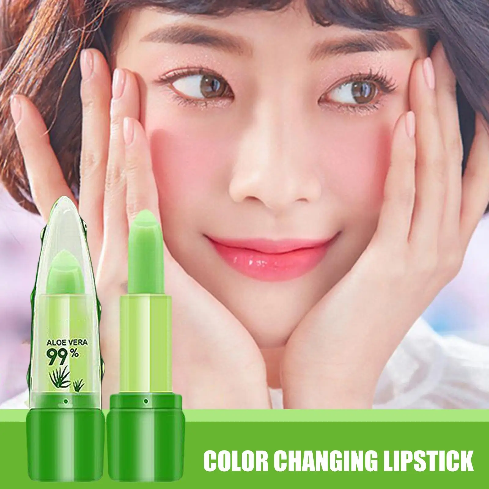 Color Changing Aloe Vera Lipstick.