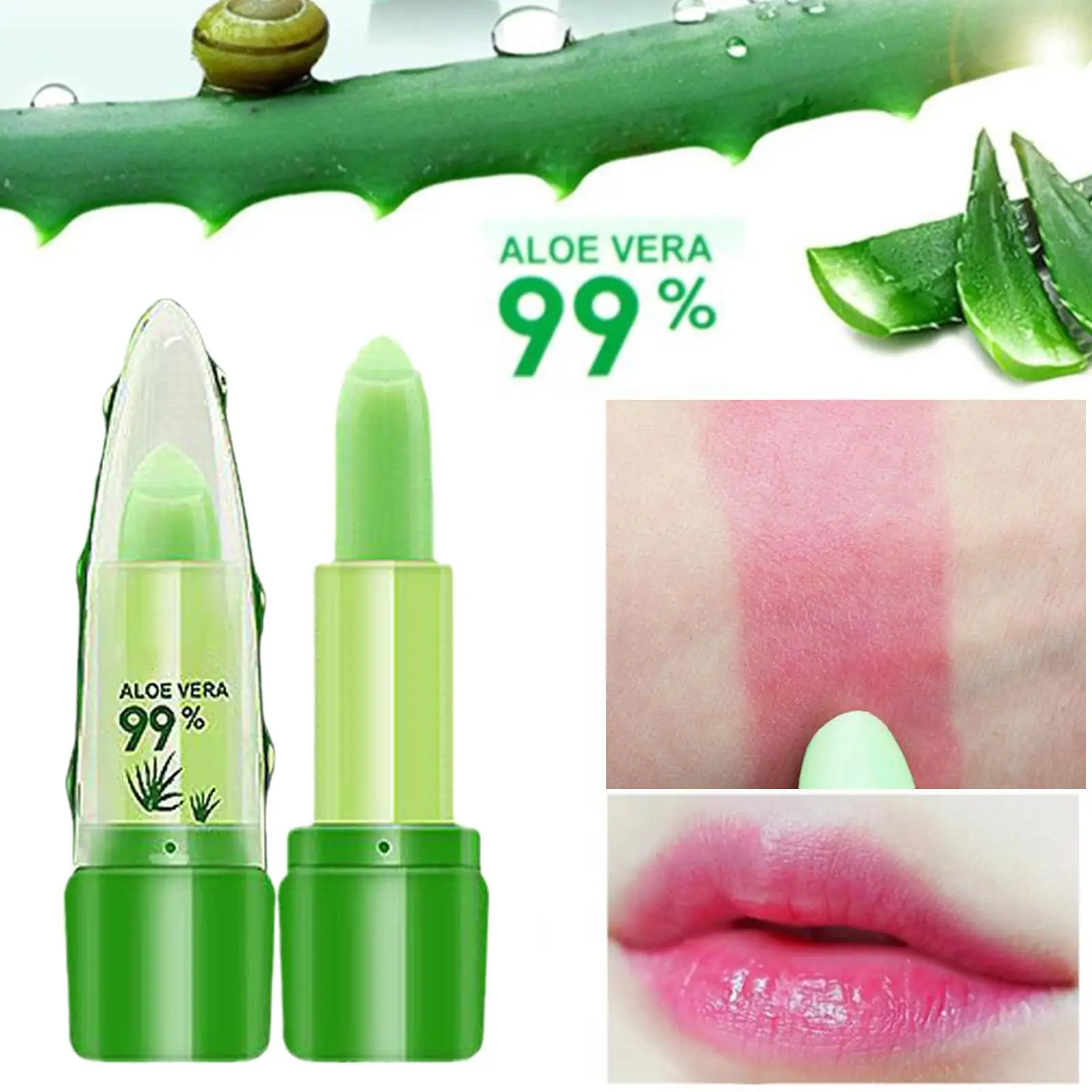 Color Changing Aloe Vera Lipstick.