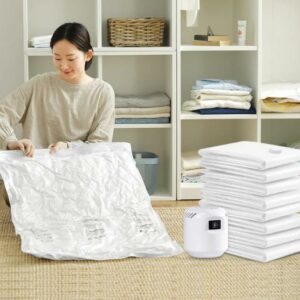 Durable Electric Vacuum Compression Bag - 75% More Storage!