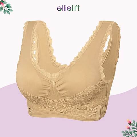 EllieLift - LAST DAY 70% OFF - Comfy Corset Bra Front Cross Side Buckle Lace Bras