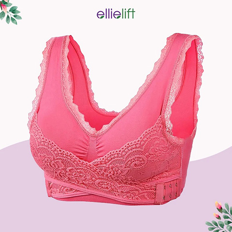 EllieLift - LAST DAY 70% OFF - Comfy Corset Bra Front Cross Side Buckle Lace Bras